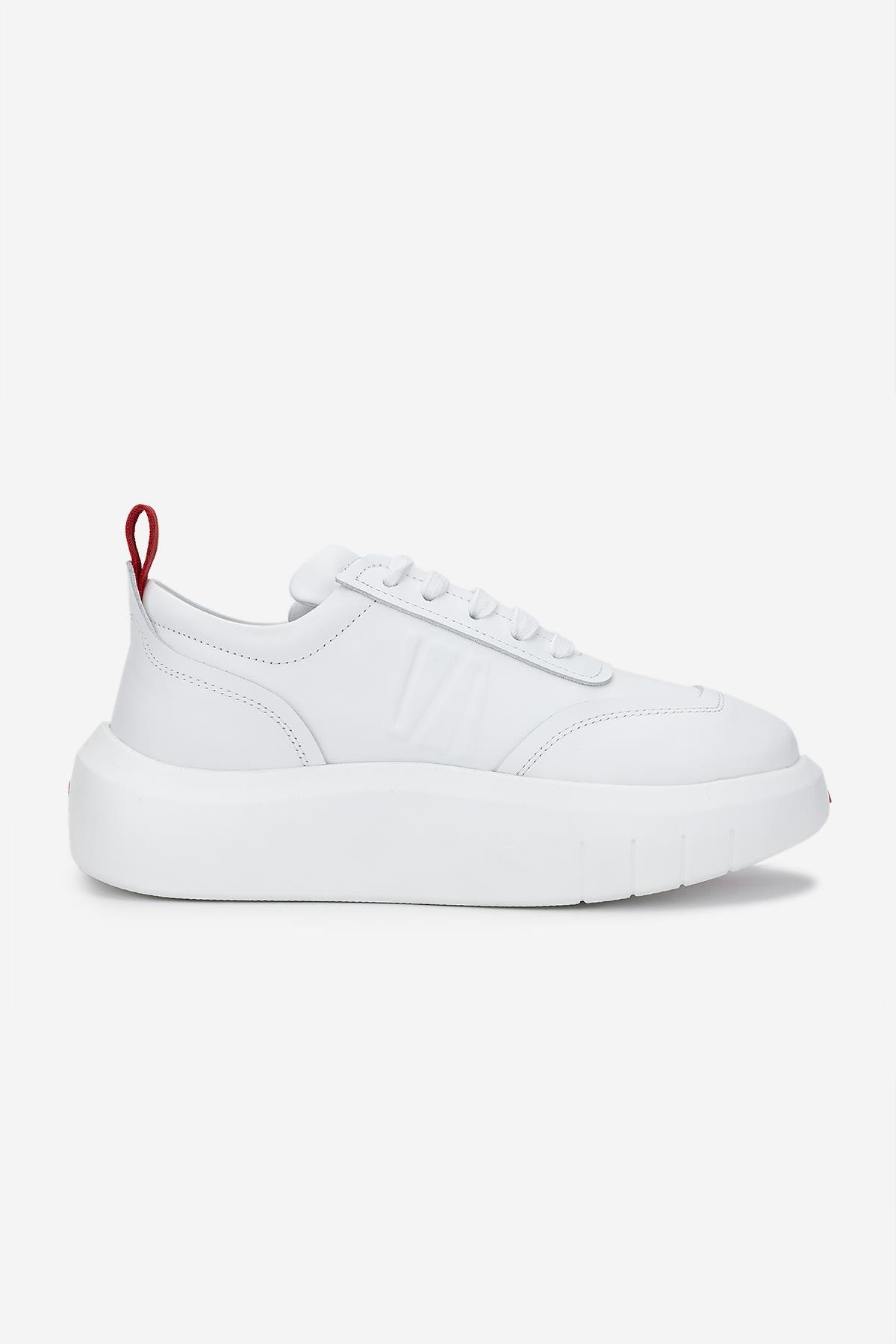 Valmenti Erkek Hakiki Deri Beyaz Sneakers & Spor Ayakkabı