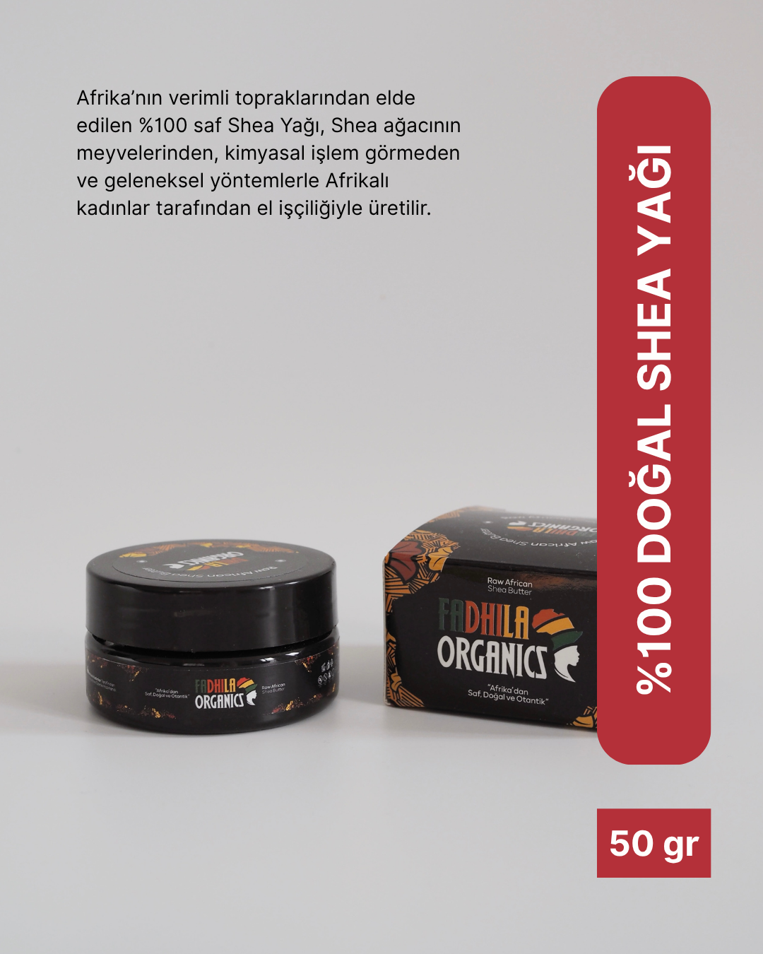 50gr - Shea Butter Küçük, %100 Saf ve Doğal