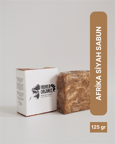 125gr - Afrika Siyah Sabun, %100 Saf ve Doğal