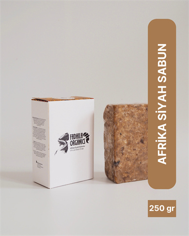 250gr - Afrika Siyah Sabun, %100 Saf ve Doğal