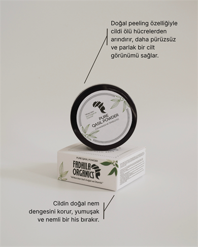 Leke Giderici ve Parlaklık veren %100 Doğal Köpüren Qasil Tozu-50gr