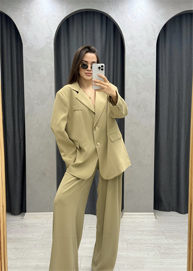 Oversize Model Ceket Pantolon Takım