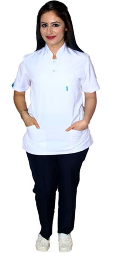 BAYAN HEMŞİRE POLO HAKIM YAKA TAKIM