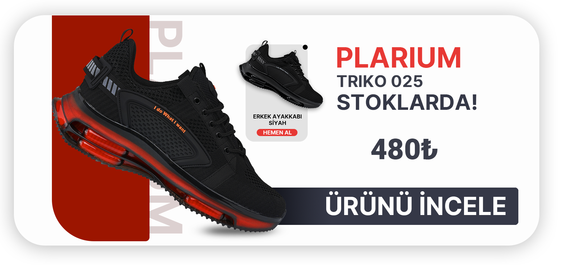 Plarium 025 Erkek Spor Sneaker Ayakkabı