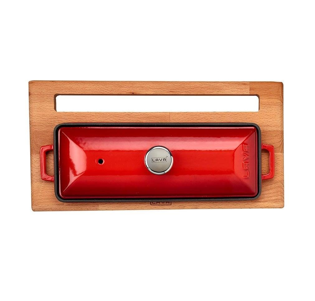 Ahşap Standlı Döküm Demir Ekmek Kabı Terrine