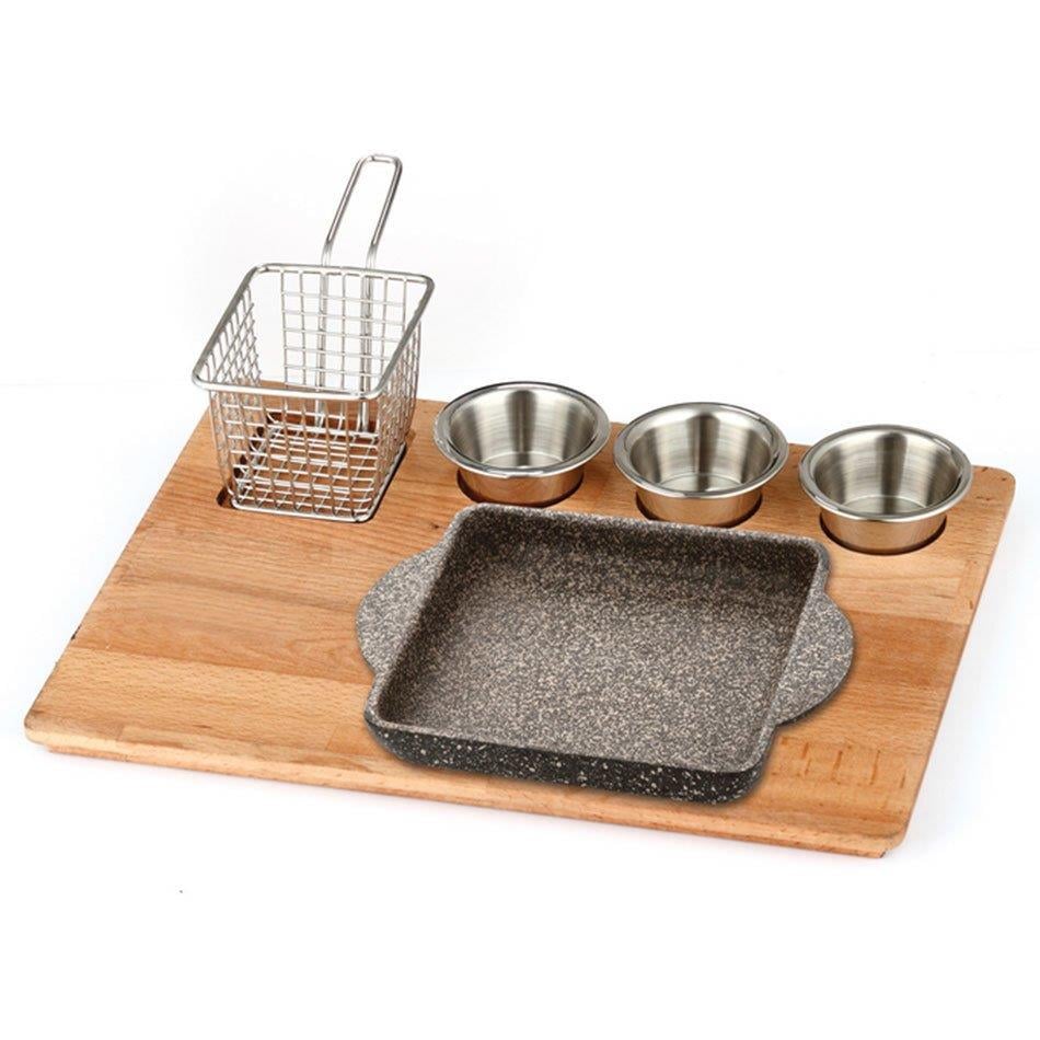 Döküm Kareli Fajita Sunum Seti