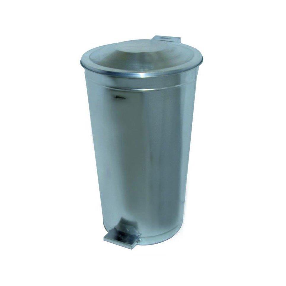 Galvaniz Pedallı Çöp Kovası