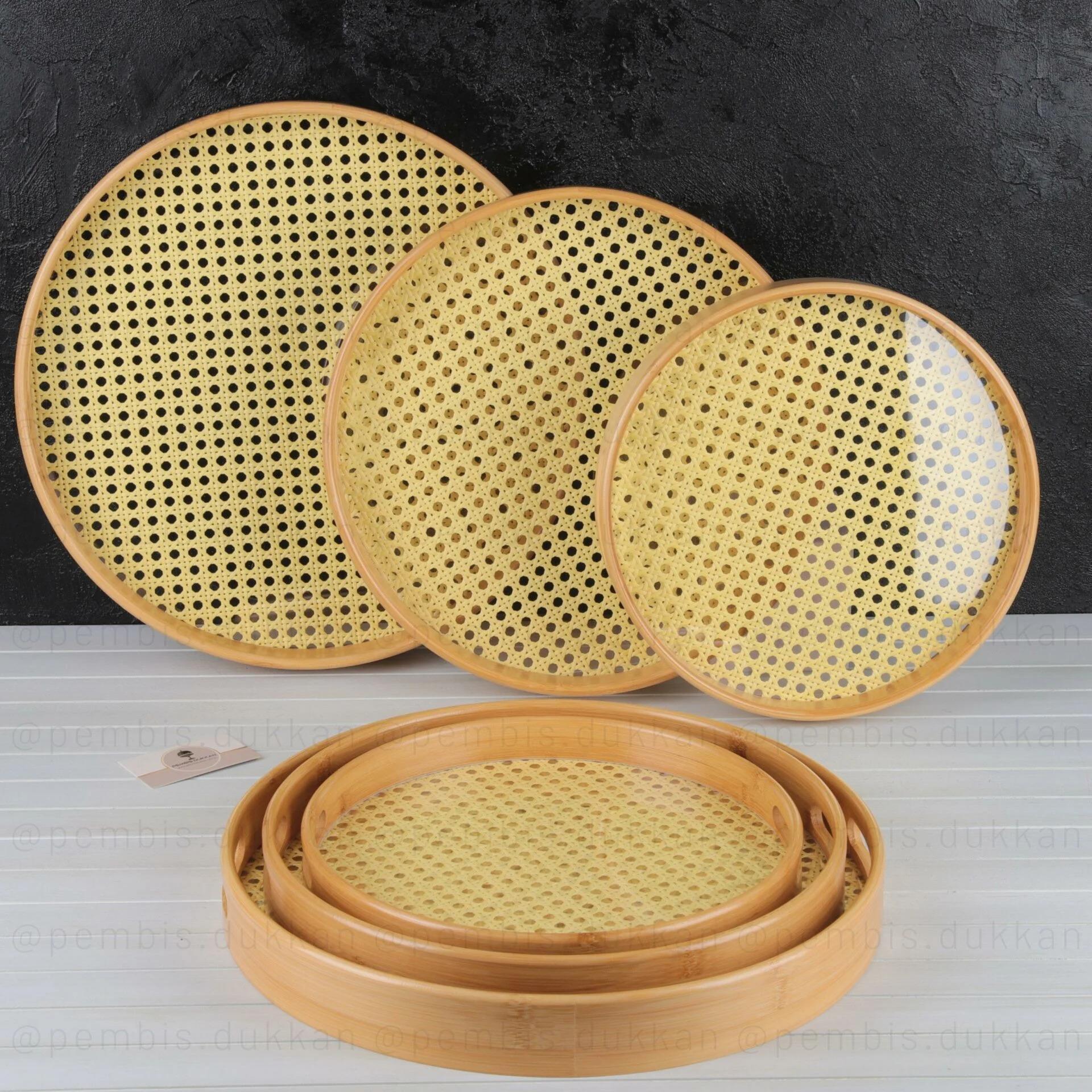 H-10 3LÜ HAZERAN BAMBU TEPSİ*8