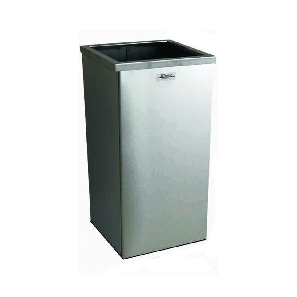 Kare Paslanmaz Çöp Kovası