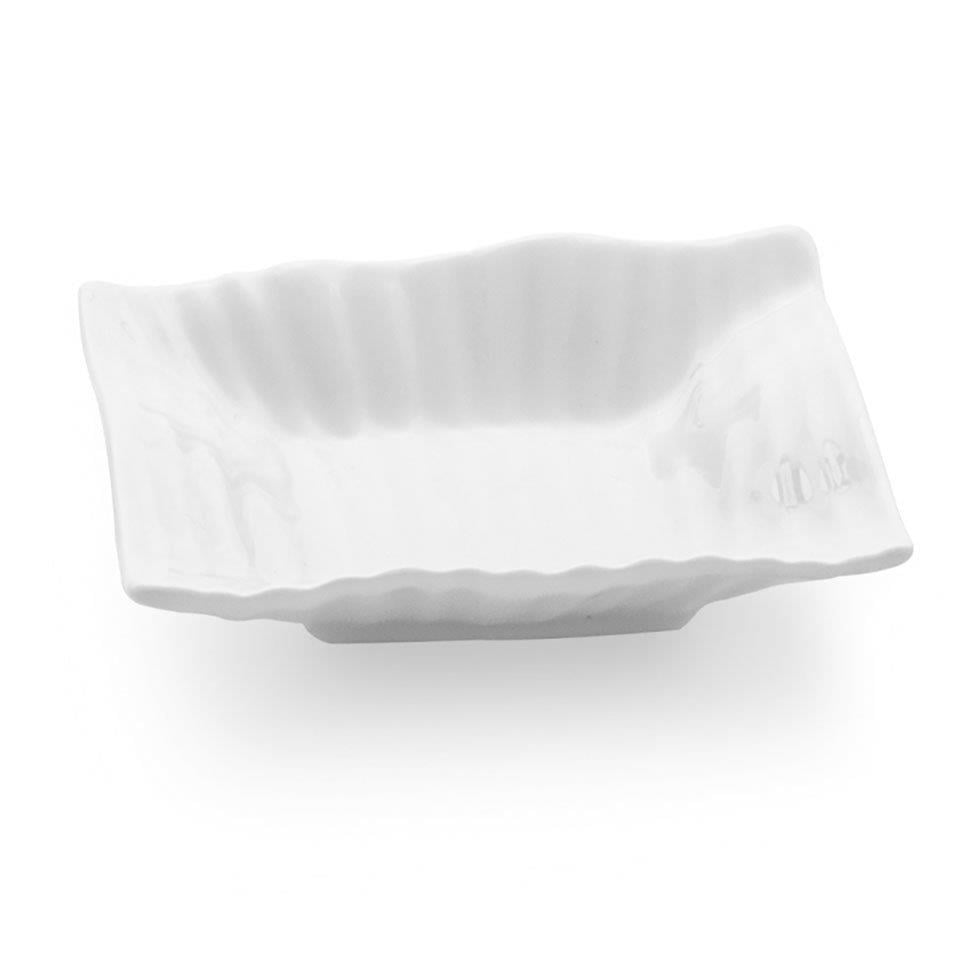 Porselen Dekarosyan Dalgalı Sos Tabağı