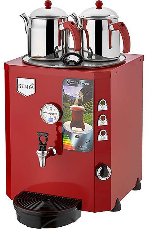 2 Demlikli Jumbo Çay Kazanı Makinesi 23 Litre