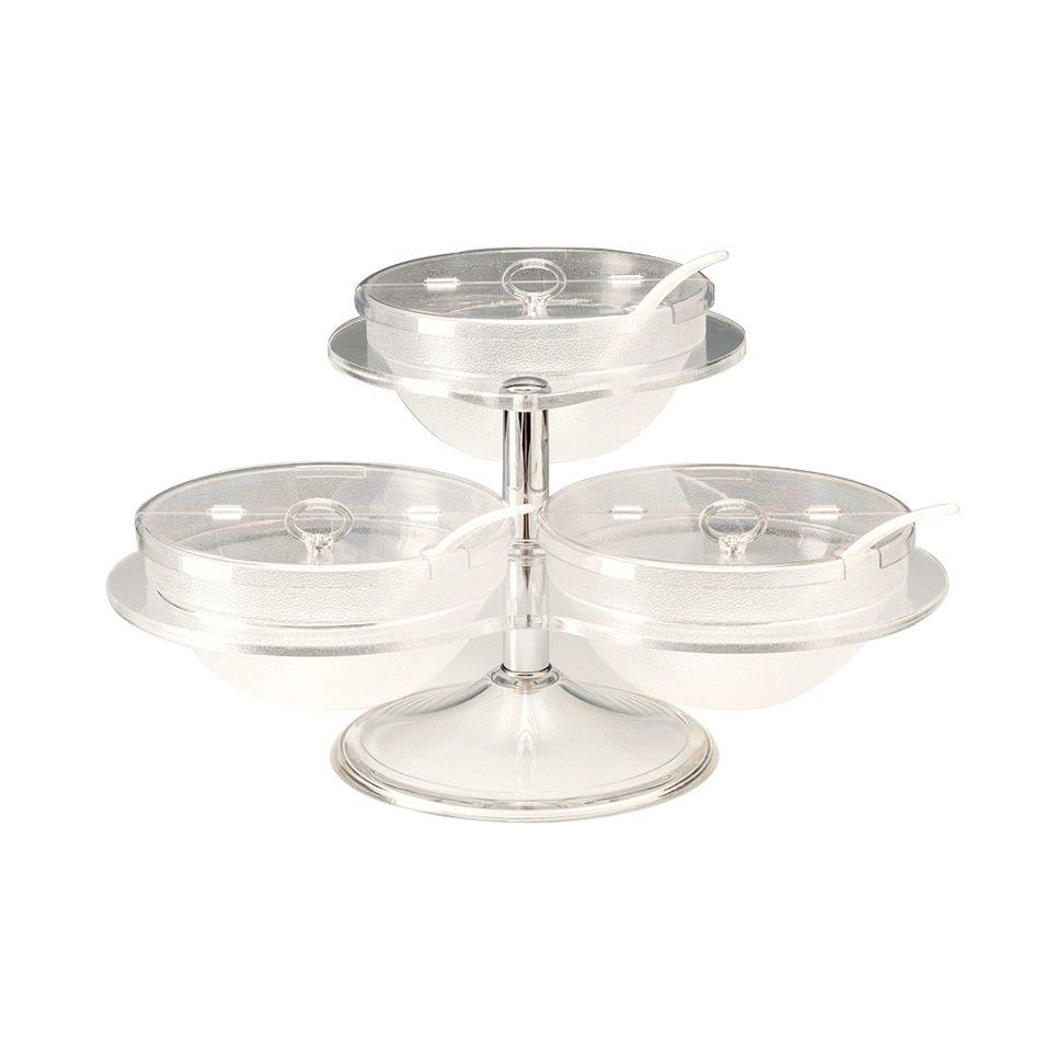 3'lü Polikarbon Kaseli Teşhir Standı