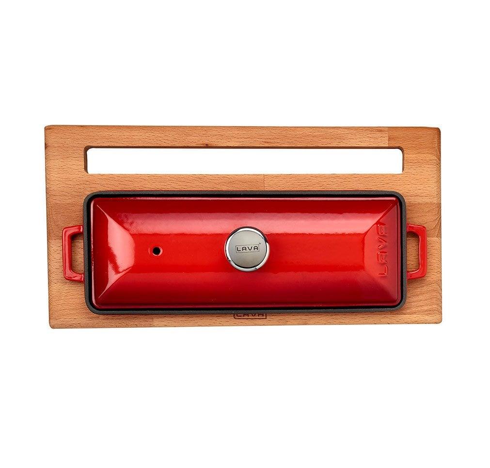 Ahşap Standlı Döküm Demir Ekmek Kabı Terrine