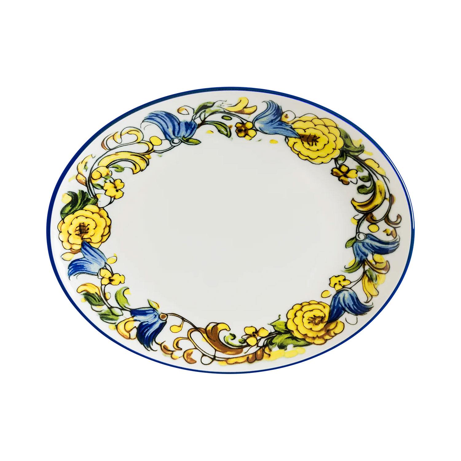 Albufera Mid White Moove Oval Tabak 31*24 cm