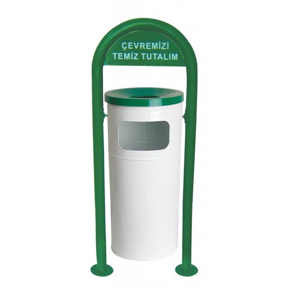 Bahçe Tip Boyalı Çöp Kovası