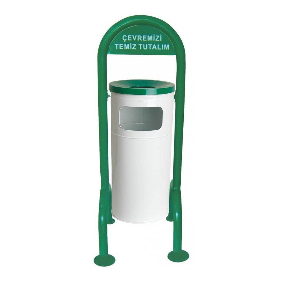 Bahçe Tip Boyalı Çöp Kovası