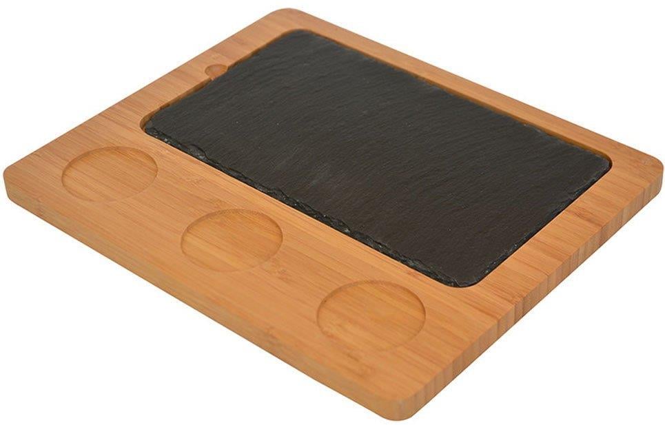 Cago Bambu Altlıklı Servis Tabağı