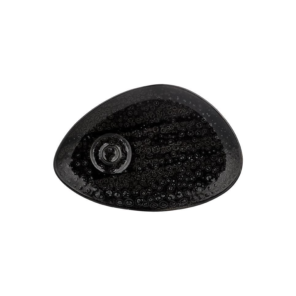 Cowry Black Zest Çay Sunum Tabağı 14*11 cm