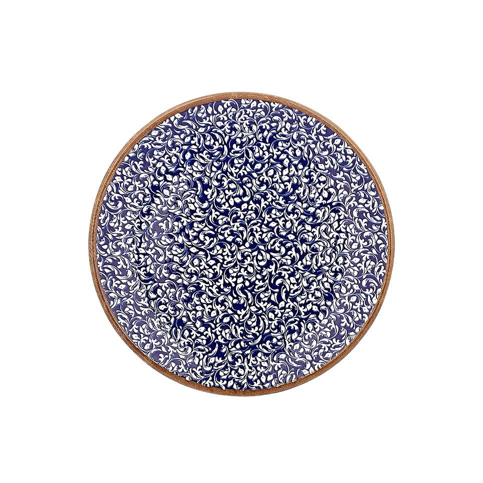 Edera Cobalt Zest 19 cm Düz Tabak