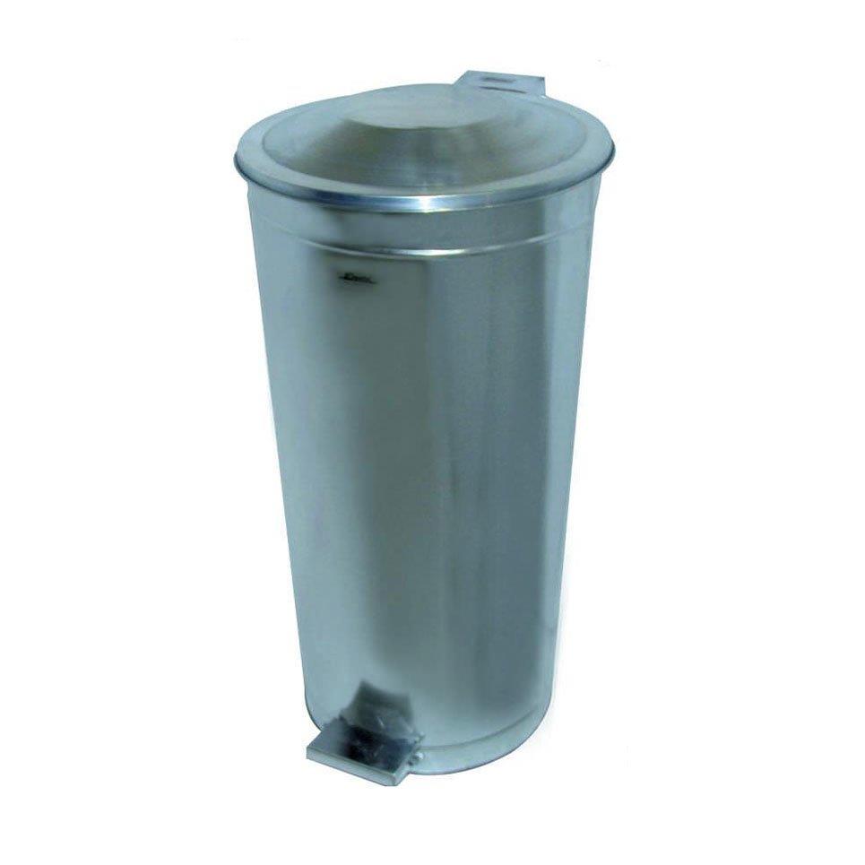 Galvaniz Pedallı Çöp Kovası