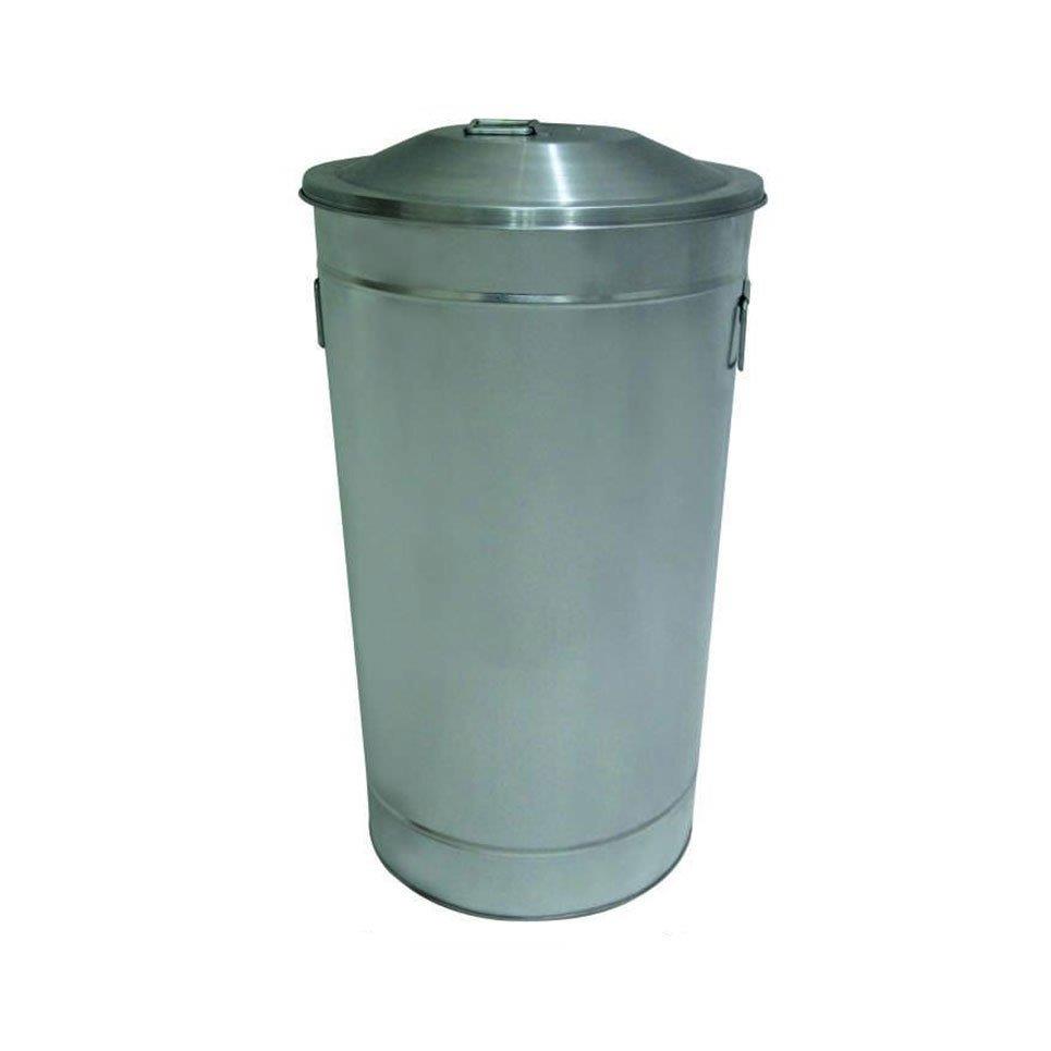 Galvaniz Pedallı Çöp Kovası