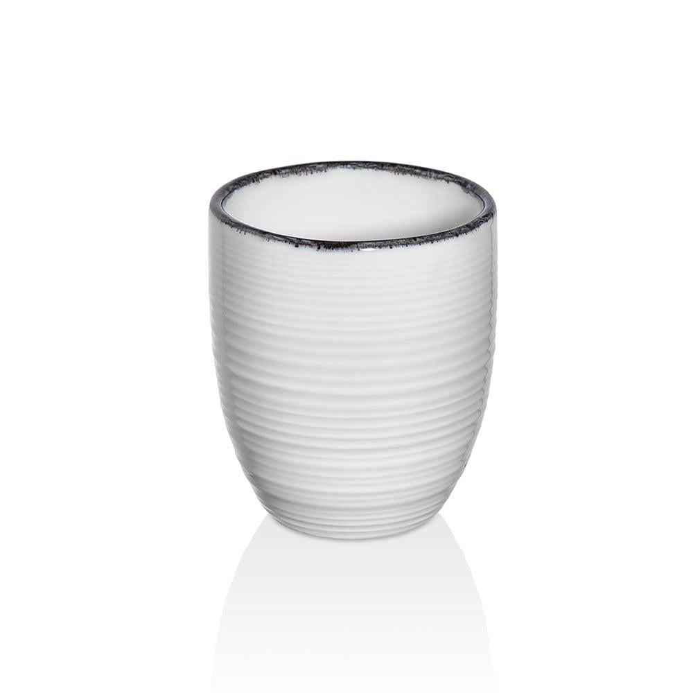 Helix Black Mug Cup No Handle 330 cc