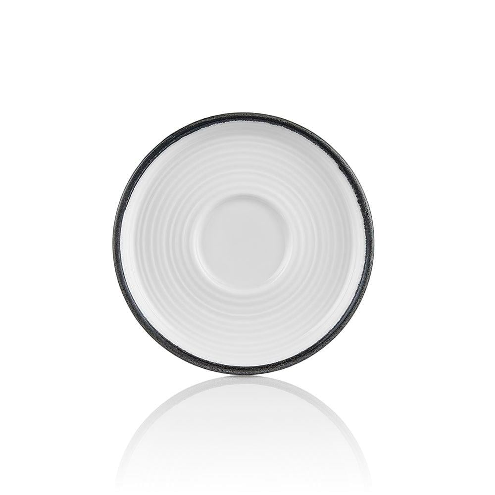 Helix Black Smooth Çay Fincanı Saucer 15 cm