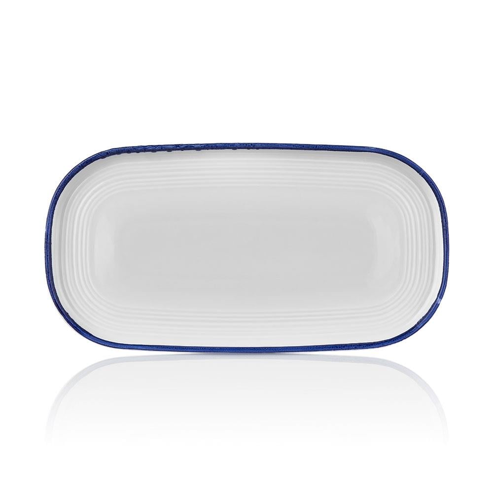 Helix Navy Blue 30 cm Oval Tabak 30*16 cm 
