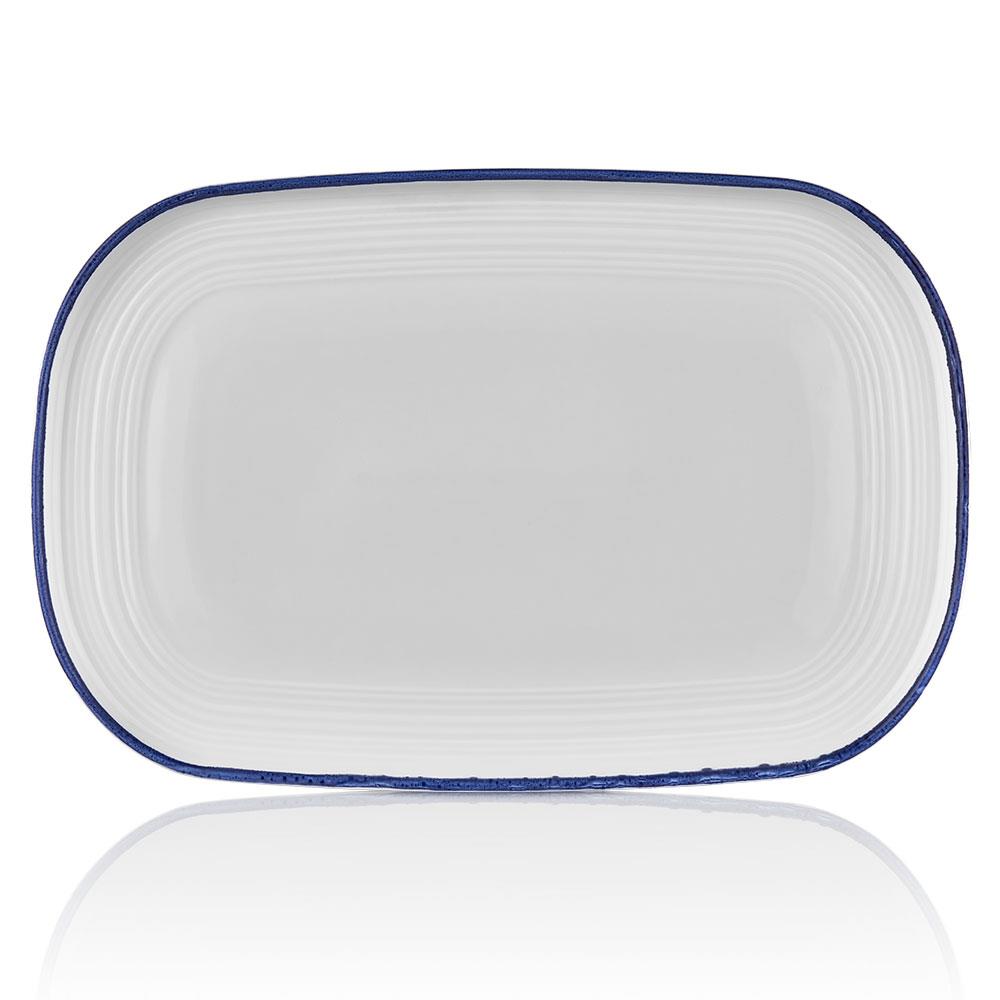 Helix Navy Blue 34 cm Oval Tabak 34*23 cm