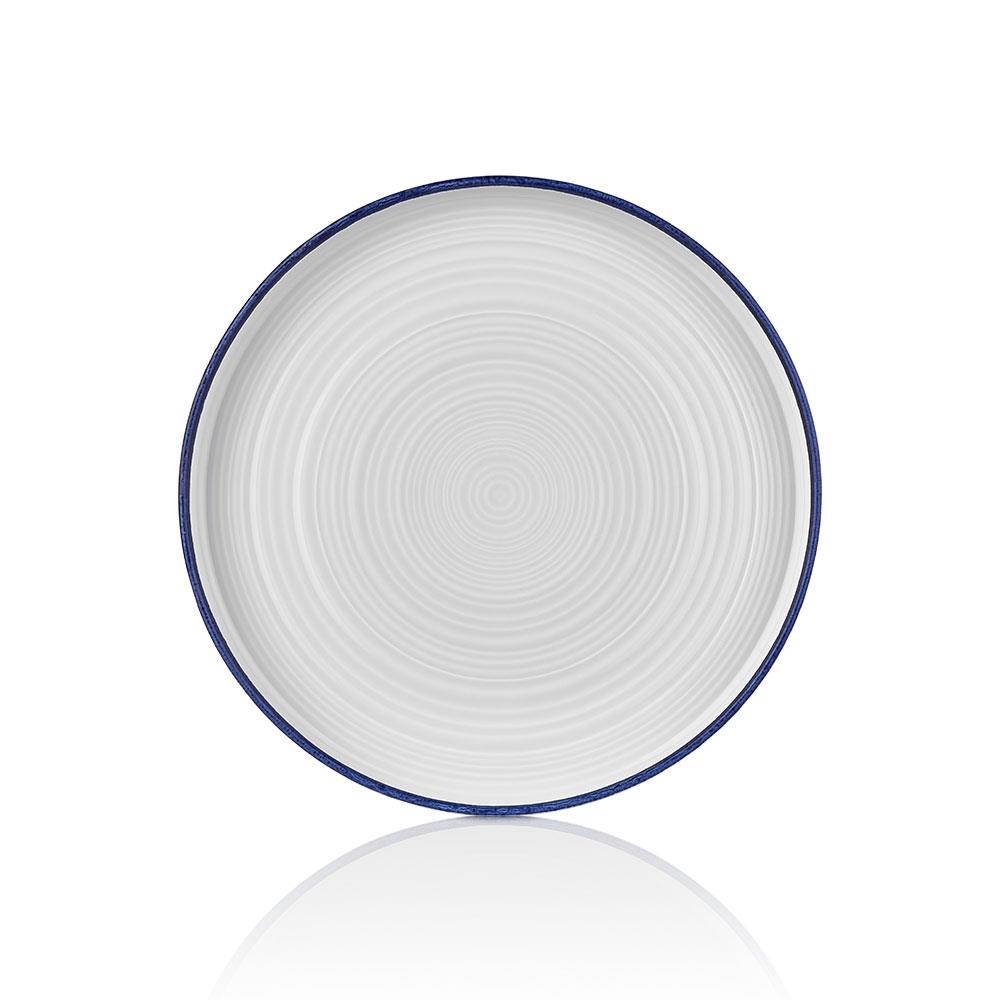 Helix Navy Blue Düz Tabak 19 cm