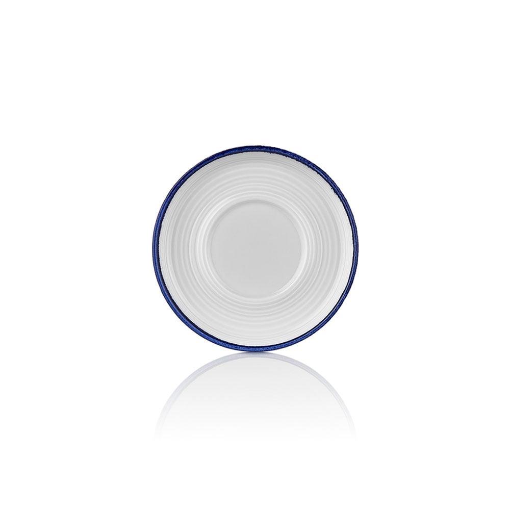 Helix Navy Blue Smooth Cappuccino Cup Saucer 15 cm