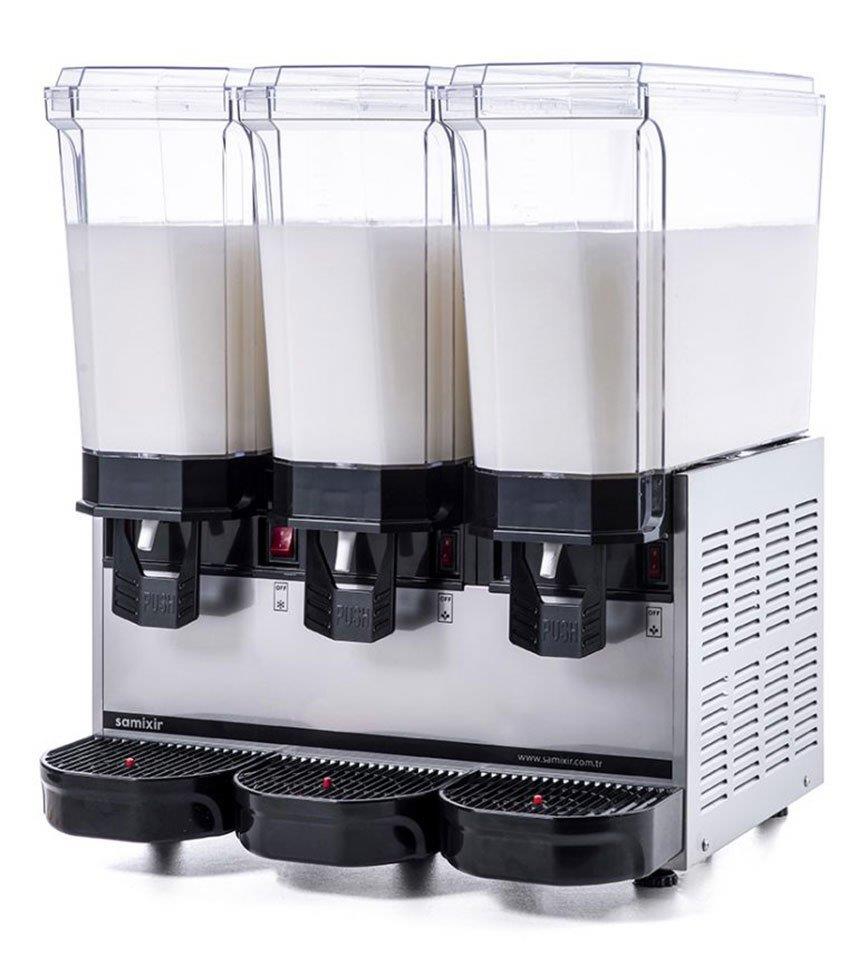 Klasik Triple Fıskiyeli Karıştırıcılı+Karıştırıcılı+Karıştırıcılı Soğuk İçecek Dispenseri