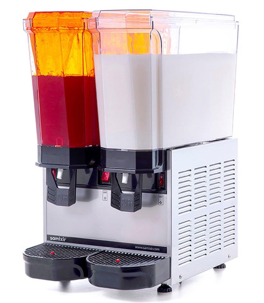 Klasik Twin Fıskiyeli Karıştırıcılı+Karıştırıcılı Soğuk İçecek Dispenseri