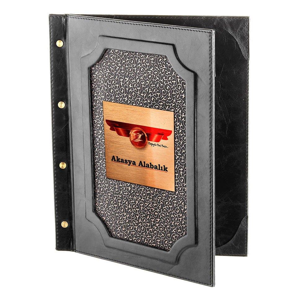 Metal Pencereli Vidalı Çerçeveli Menü