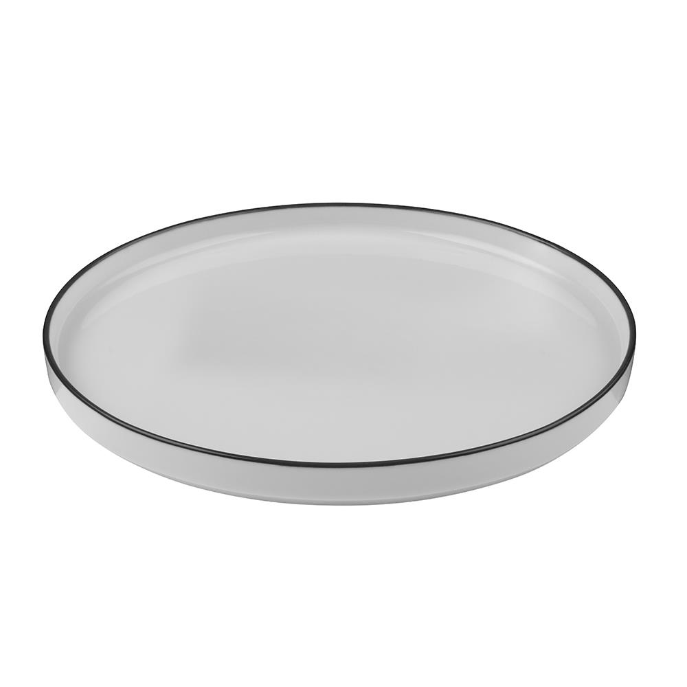 Modest Black Stolt Düz Tabak 25,5 cm