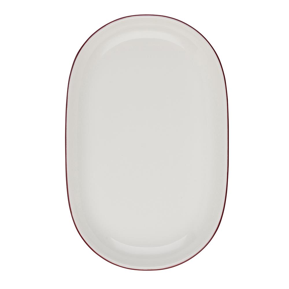Modest Maroon Magnus Oval Kayık 28 cm 