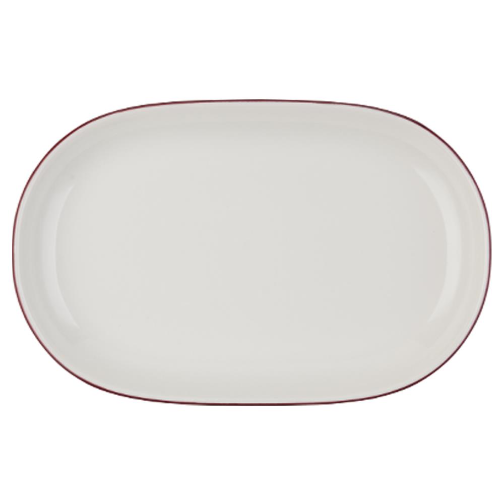 Modest Maroon Magnus Oval Kayık 37 cm 