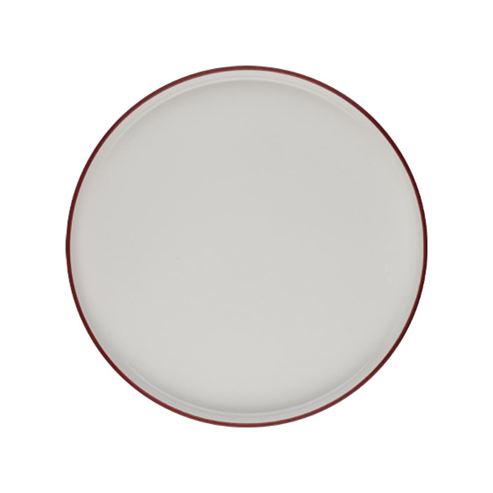 Modest Maroon Stolt Düz Tabak 16,5 cm 