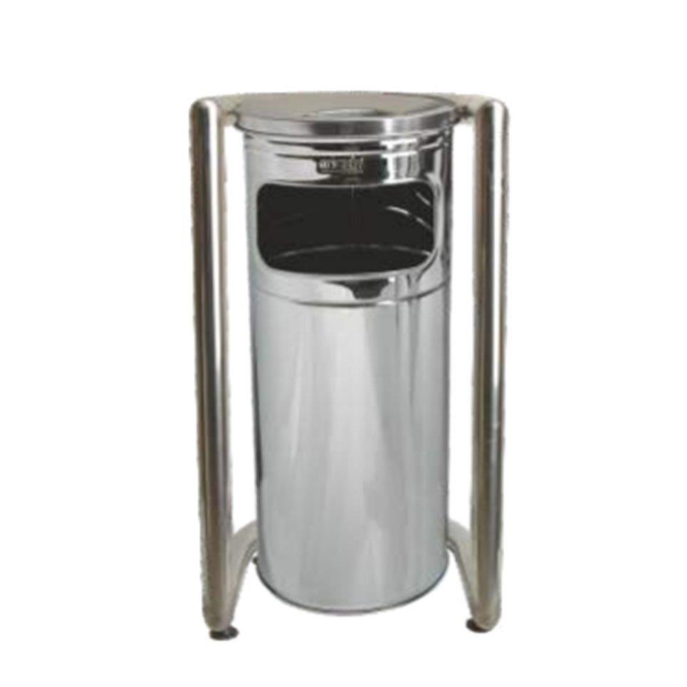 Paslanmaz Çelik Ayaklı Çöp Kovası