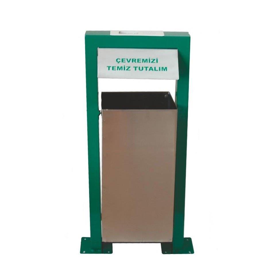 Paslanmaz Çelik Kare Çöp Kovası