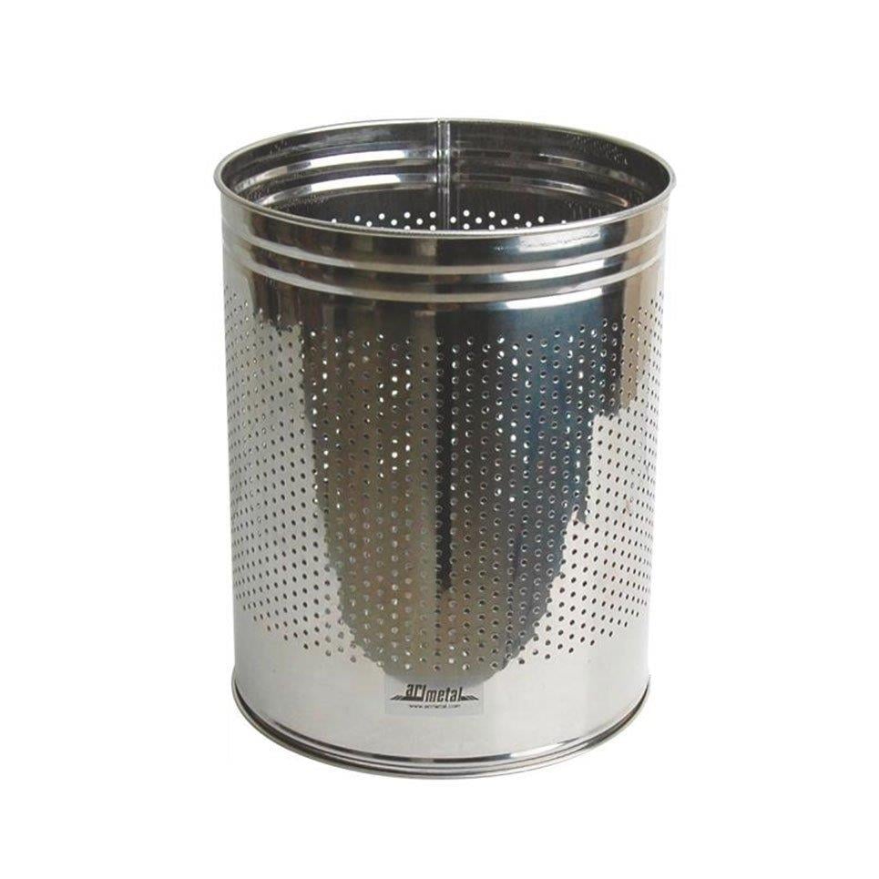 Paslanmaz Delikli Çöp Kovası