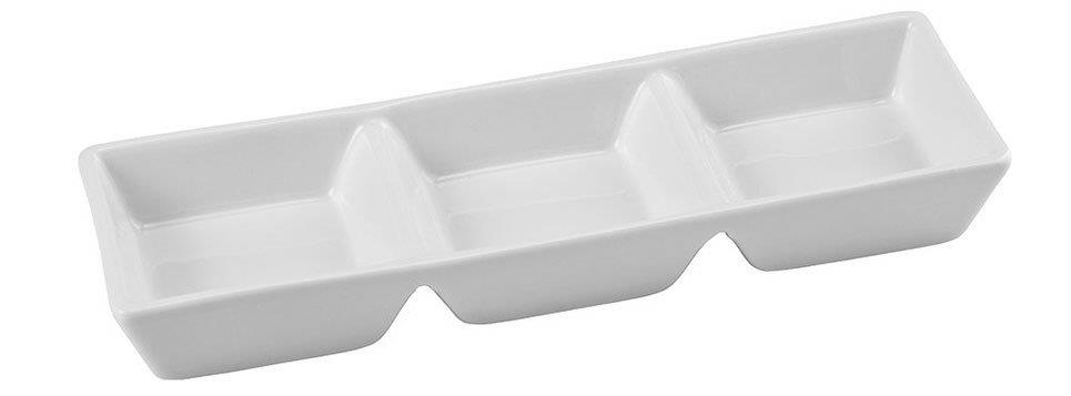 Porselen 3'lü Çerez Tabağı