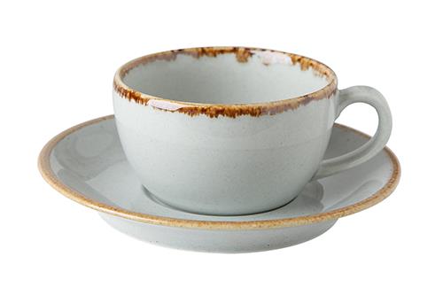 Porselen Gri Çay Fincan Takımı
