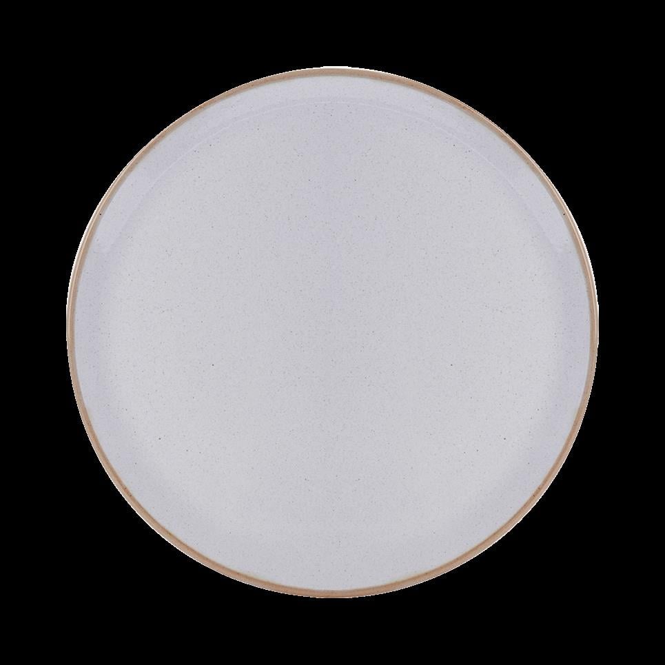 Porselen Gri Pizza Tabağı