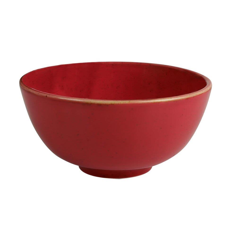 Porselen Kırmızı Kase