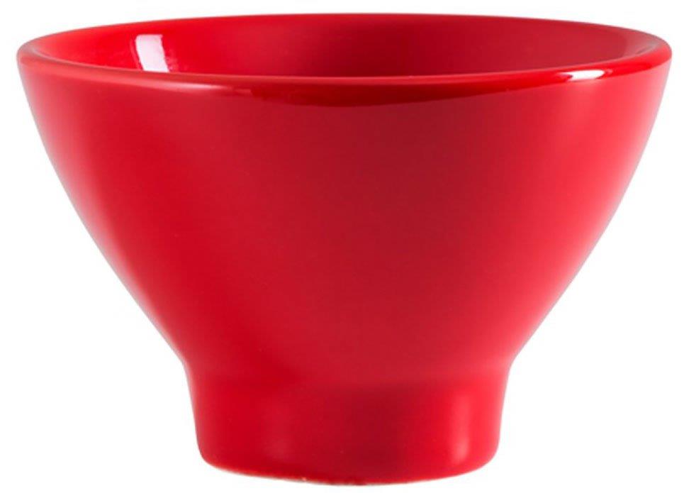 Porselen Minimal Kase Kırmızı