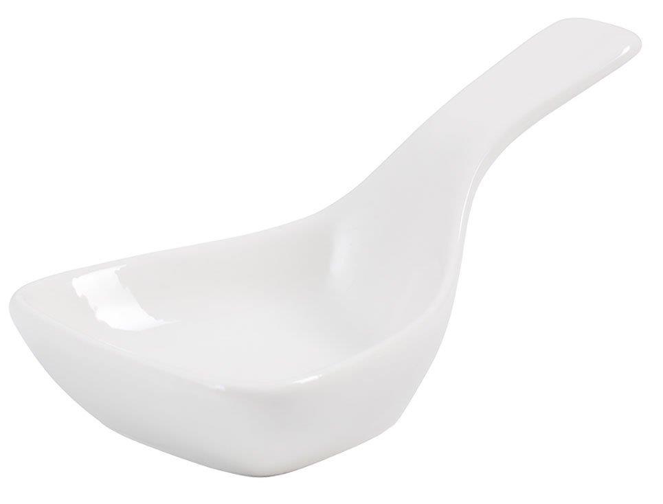 Porselen Minimal Kaşık Beyaz