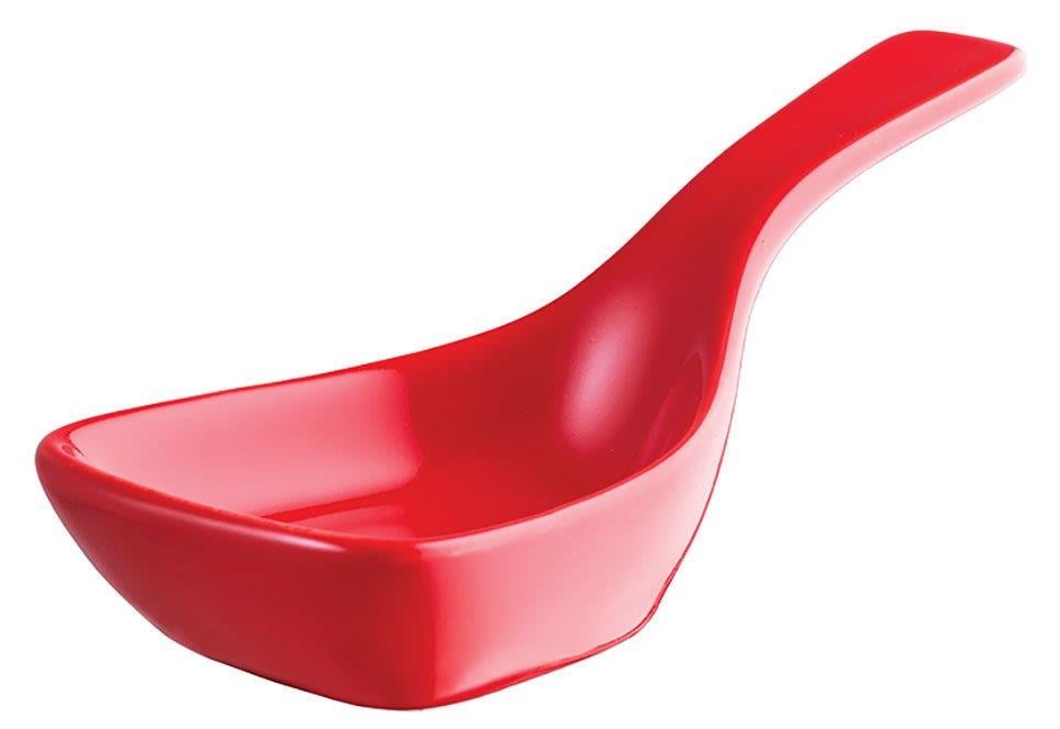 Porselen Minimal Kaşık Kırmızı