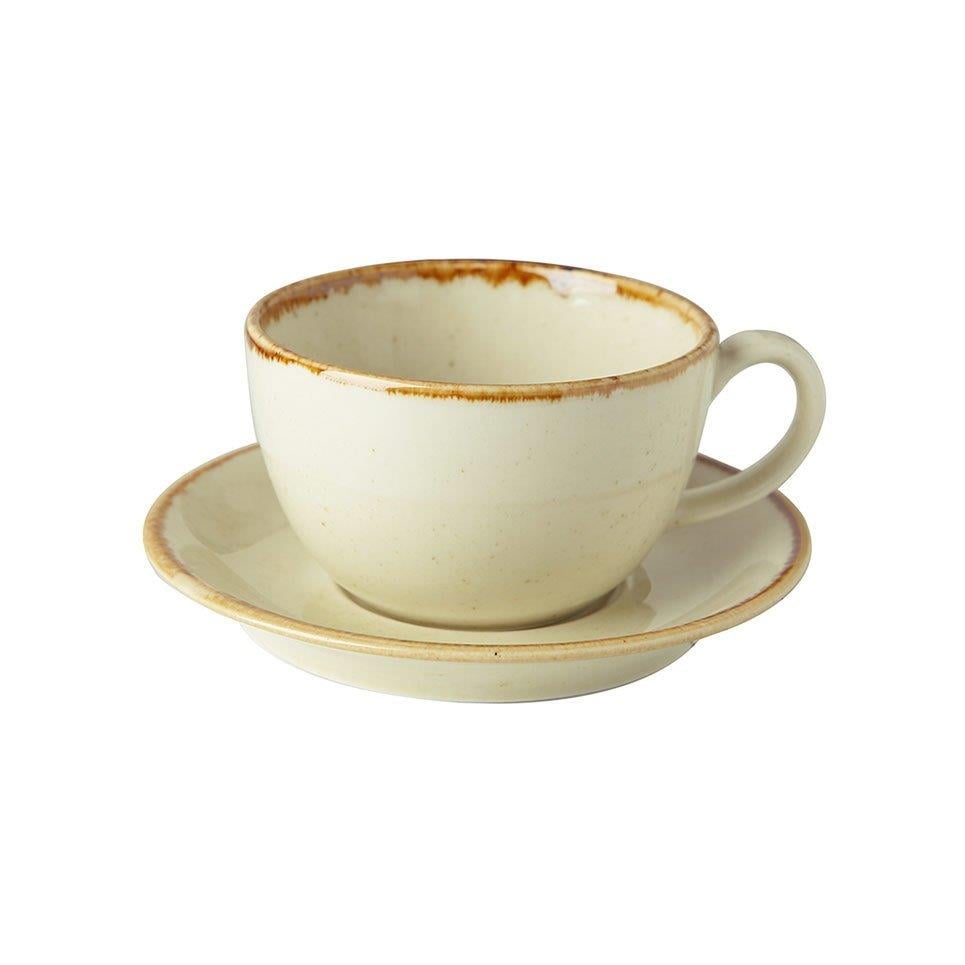 Porselen Sarı Çay Fincan Takımı