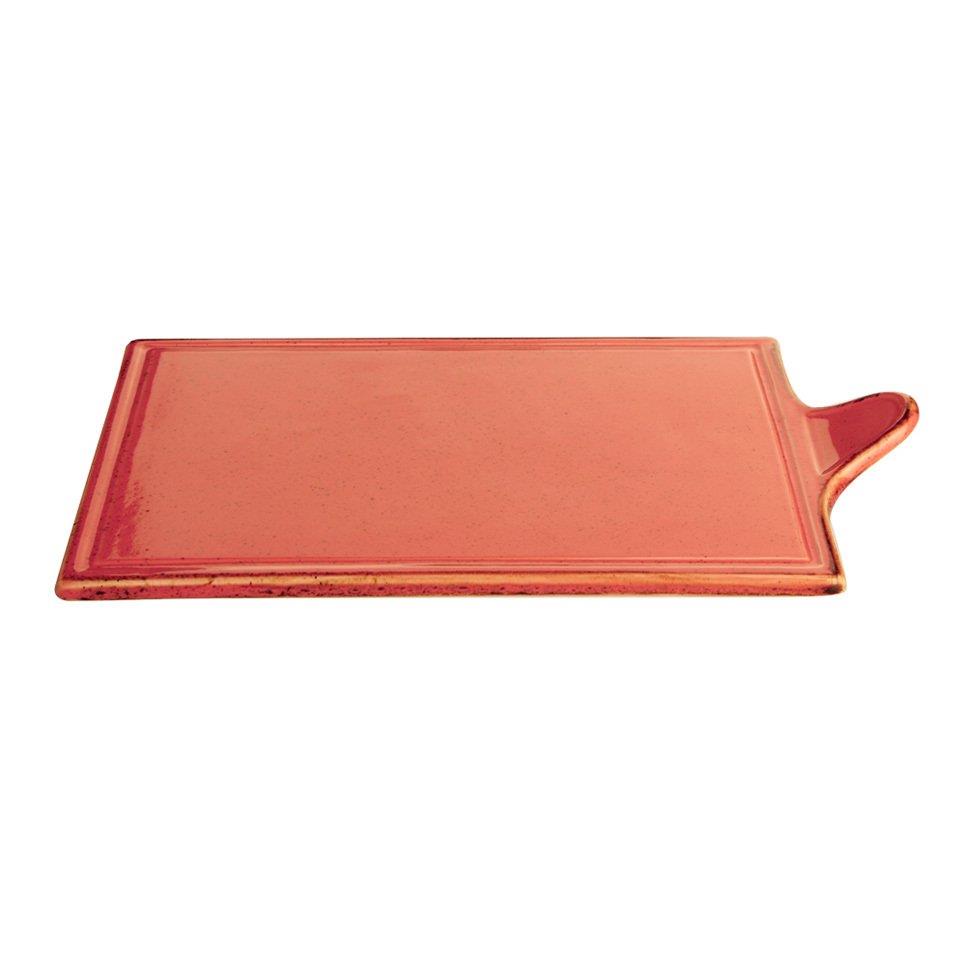 Porselen Turuncu Peynir Tabağı